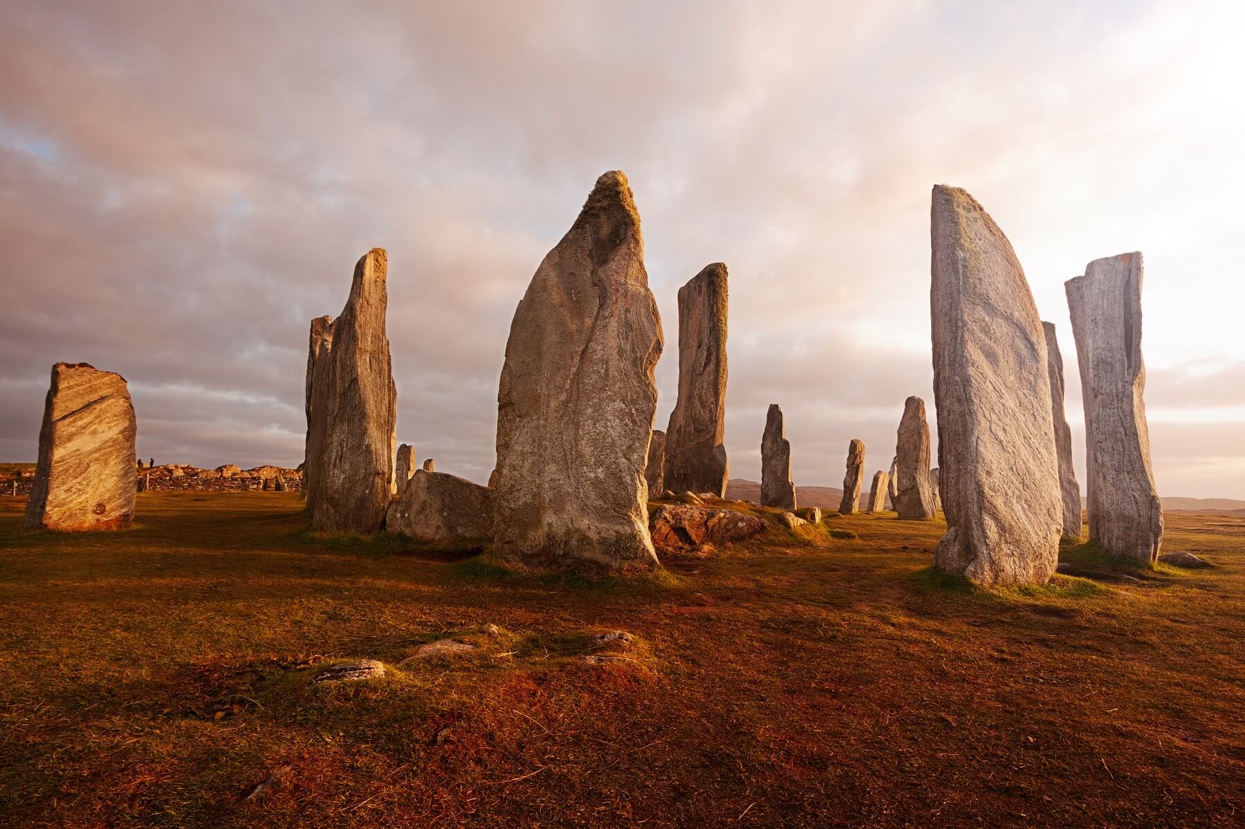Détentes et sorties en Ecosse - Callanish standing stones, cercle de pierre néolithique, île de Lewis et Harris, Ecosse